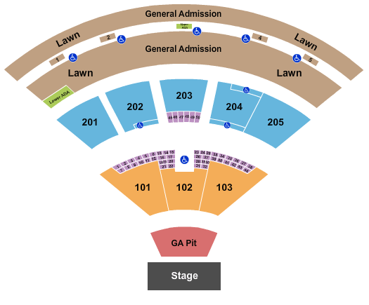 Fiddler's Green Amphitheatre Sublime Seating Chart